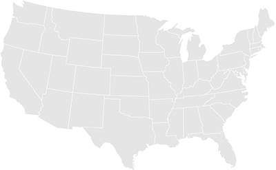 graphic of Unites States where medical licensure and renewals can be made simple